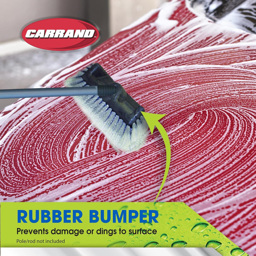 93111 Car Quad 10" Brush Head, Gray, Pole/Rod Not Included