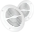 5-Inch Water Resistant Outdoor Speakers, Dual Cone, 25W Peak Power, Marine and RV Compatible (White)