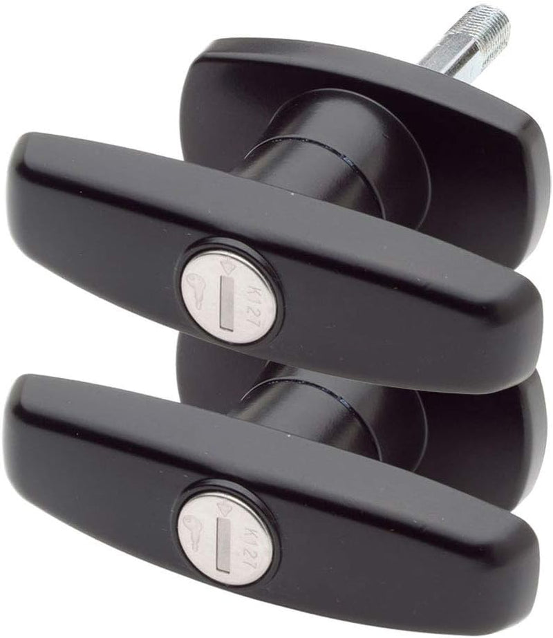 Bauer T-323T Package Matching T-Handles Lock Set | Shaft 2 Inch Total Length, 1/2" Thread on End | Keyed K-127