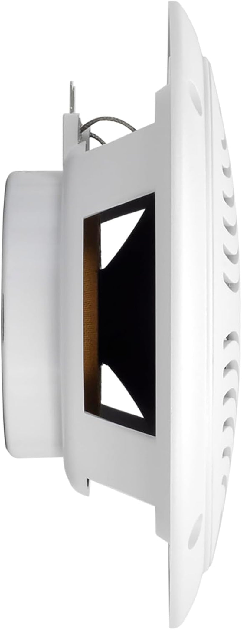 5-Inch Water Resistant Outdoor Speakers, Dual Cone, 25W Peak Power, Marine and RV Compatible (White)